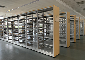 松崗圖書館雙面書架實(shí)拍