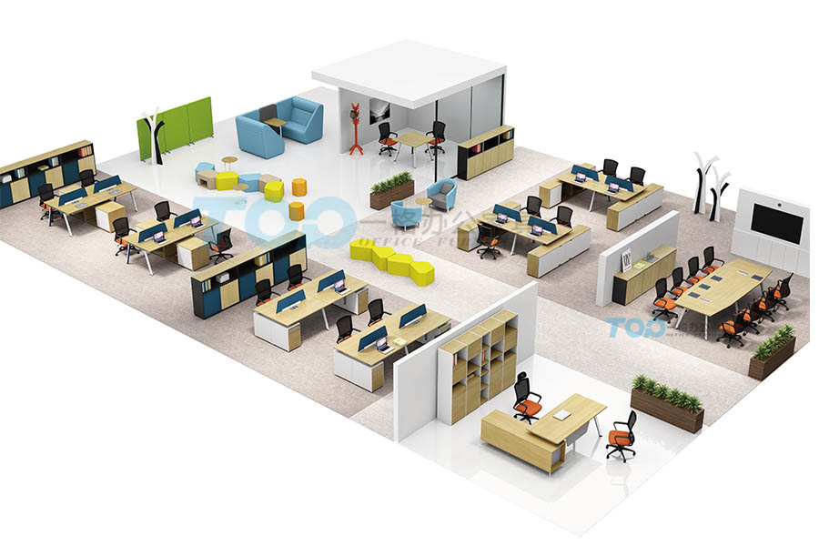 辦公室家具3D效果圖 辦公室家具3D效果圖