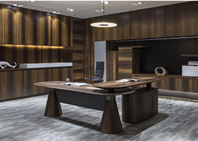 總裁辦公室升降班臺(tái)展示