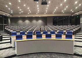 報(bào)告廳禮堂桌椅工程案例